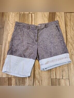 Boyfriend Roll-up Color Block Shorts
